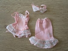 Vintage Barbie MATTEL Pink Skirt + Bra + Wasp Set ""