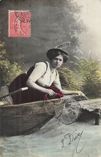 CP WOMEN'S FISHING FEATHER HAT WITH WET BOAT HOOD