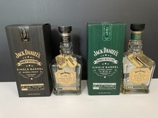 Set of Jack Daniel's Heroes RYE & Single Barrel Proof 750ml Bottle/Dog Tags/box