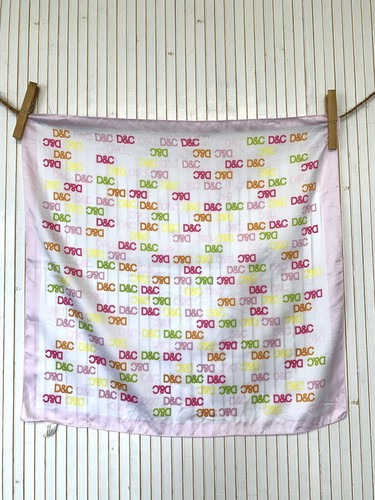 Foulard carré gavroche rose - foulard,