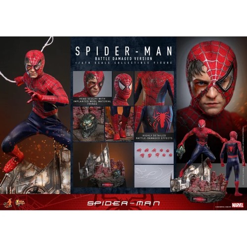 Hot toys spider man battle - toys, (