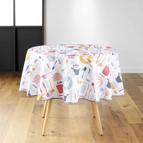 Nappe ronde imprimé - ronde, "kitchen"