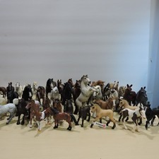 Schleich Safari Papo Horse Lot 44 Stallion Mare Foals Retired Discontinued Toy