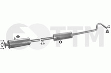 FORD TRANSIT BUS 2.5 D 1996-2000 Ligne D'échappement Silencieux+