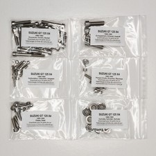 SUZUKI GT 125 X4 1980-1982 Kit vis BTR inox moteur complet GT125