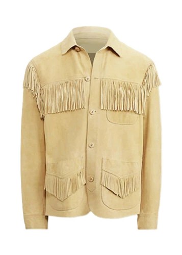 Manteau vintage franges - manteau,