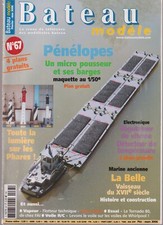 MODEL BOAT N°67 PLAN: MICRO PUSSEUR & BARGES / LA BELLE / LES LIGHTHARES