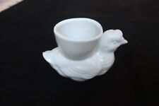 ANCIEN COQUETIER EN FAIENCE EN FORME DE POULE