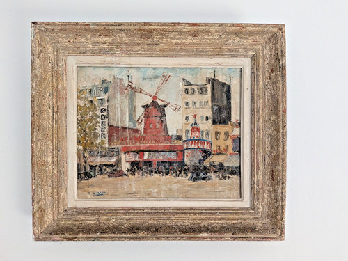 Peinture moulin rouge - peinture,