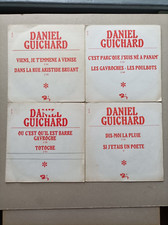 LOT 4 X 45 t DISQUE 45 TOURS PROMO DE DANIEL GUICHARD SP