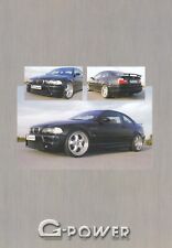 BMW G-POWER Tuning 3 Series E46 Z3 Coupe 5 Series E39 Brochure Brochure AS