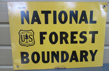 US Forest Service National Forest Boundary Sign