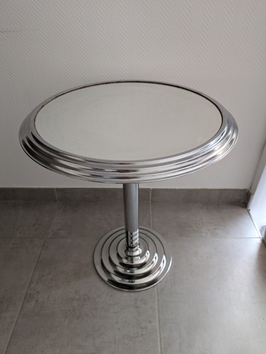 Table bistrot art déco - bistrot, ronde