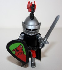 PLAYMOBIL 4440 5803 CHEVALIER CHATEAU FORT DU LOUP ROUGE MOYEN AGE