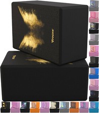 RDX Brique Yoga liège Antidérapant Naturel Bloc de Mousse Gym Fitness Pilates