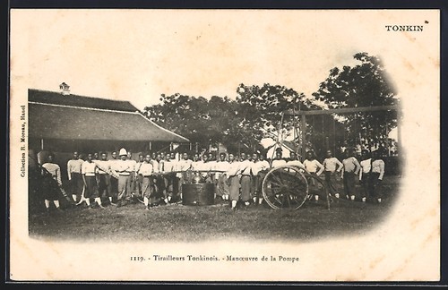 Cpa tonkin tirailleurs - cpa,
