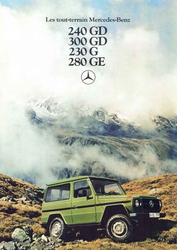 Catalogue brochure mercedes - mercedes, g