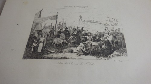 1840 gravure achat chevres - 1840.gravure.achat, de