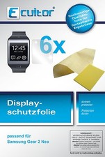 6x Protection pour Ecultor Samsung Gear 2 Neo Film de d'écran cristal clair
