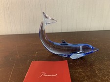 Baccarat Crystal Sky Blue Dolphin Model1