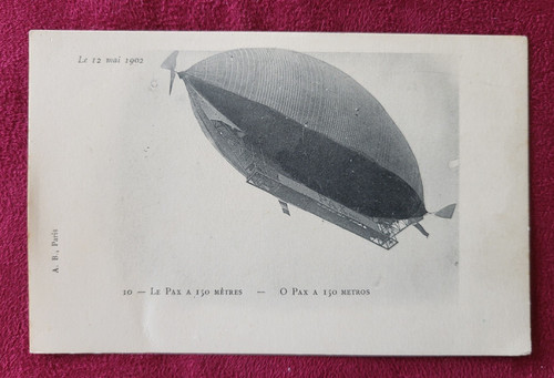 Carte postale dirigeable - dirigeable,