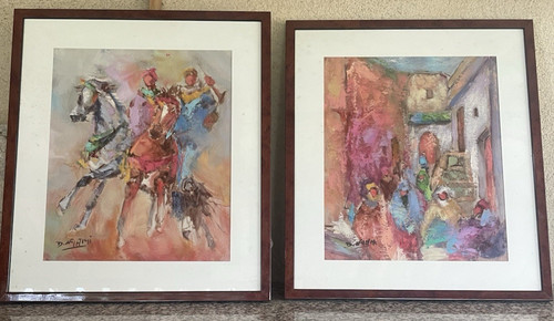 Paire peintures - paire,