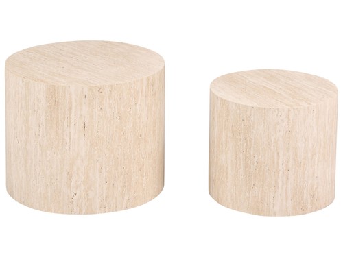 Lot tables basses rondes - 2,