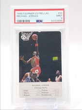 MICHAEL JORDAN 1988-89 FOURNIER ESTRELLAS BASKETBALL #22 MINT PSA 9 Q5104