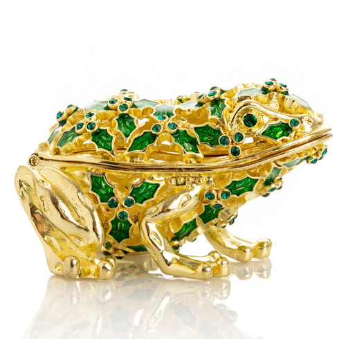 Boîte bibelots grenouille - boîte, à