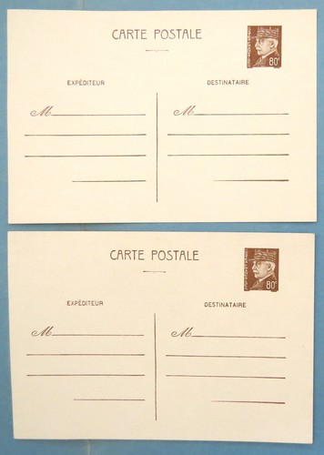 Lot 2 entiers postaux - de,