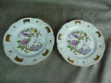 PAIR OF PLATES in Snake Porcelain (Allier).