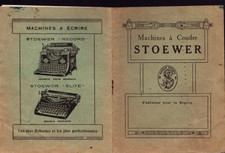 "STOEWER" SEWING MACHINES Catalog Period 1880-1890