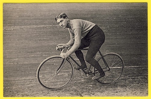 Old postcard sport velodrome