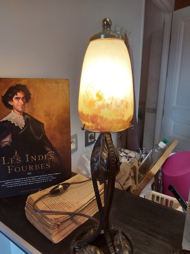 Lampe art déco pied - ,
