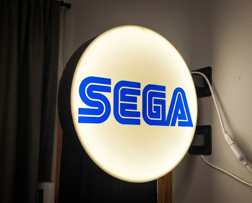 Enseigne sega retrogaming - enseigne,