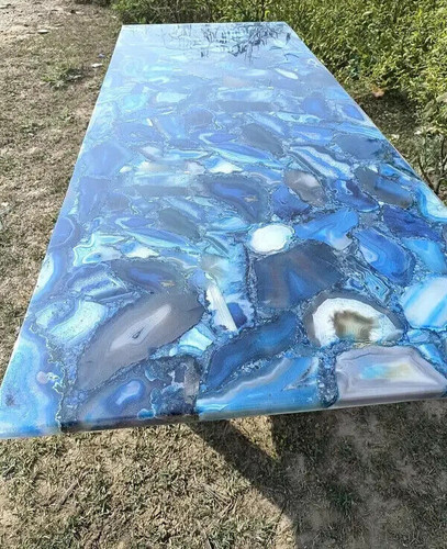 Pierre agate bleue - d'agate, pour