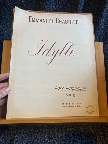 Emmanuel chabrier idylle pour - chabrier,