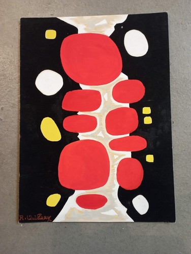Roger quillery gouache sur - roger,