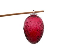 Boule de Noël de Meisenthal modèle PIAF Rouge 2021 design Harmonie Begon CIAV