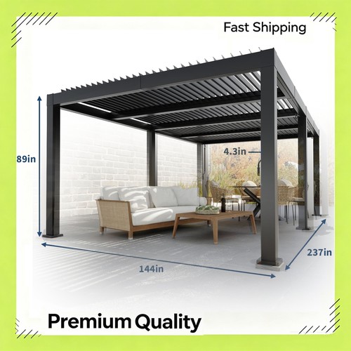 All aluminum 12x16ft - all-aluminum, louvered
