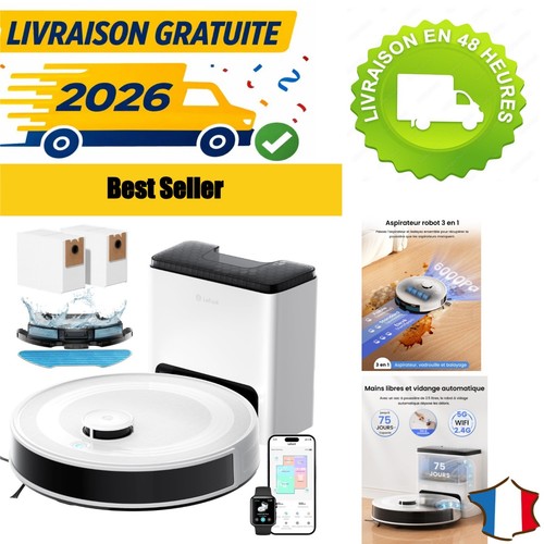 Robot aspirateur laveur lefant - robot,