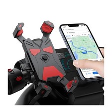 Support De Téléphone pour Moto Universel Porte Vélo du Guidon avec 360° Rotat...