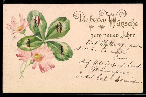 Année 1901 sur trèfle - 1901,