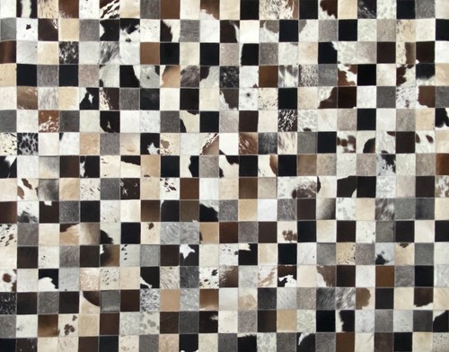 Cuir véritable tapis 160x230 - véritable,