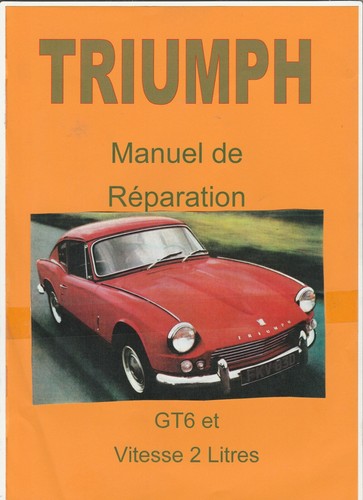 Manuel atelier triumph gt6 - manuel,