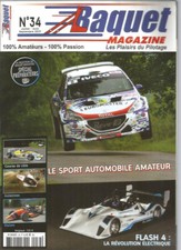 BAQUET MAGAZINE N°34 COURSE DE COTE - AUTOCROSS - SLALOM - REVOL. ELECTRIQUE