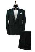 Homme Velours Vert Costumes