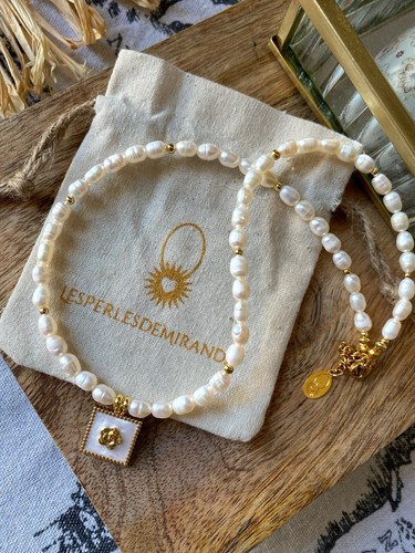 Collier perles culture - collier, de