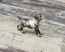 Jack Russell Terrier Autrichien Vienna Bronze Chien Chiot 1900 Antique Miniature