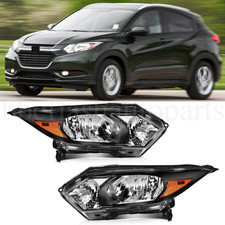 Headlights Pair For 2016 2017 2018 Honda HRV HR-V Halogen Headlamps Left+Right